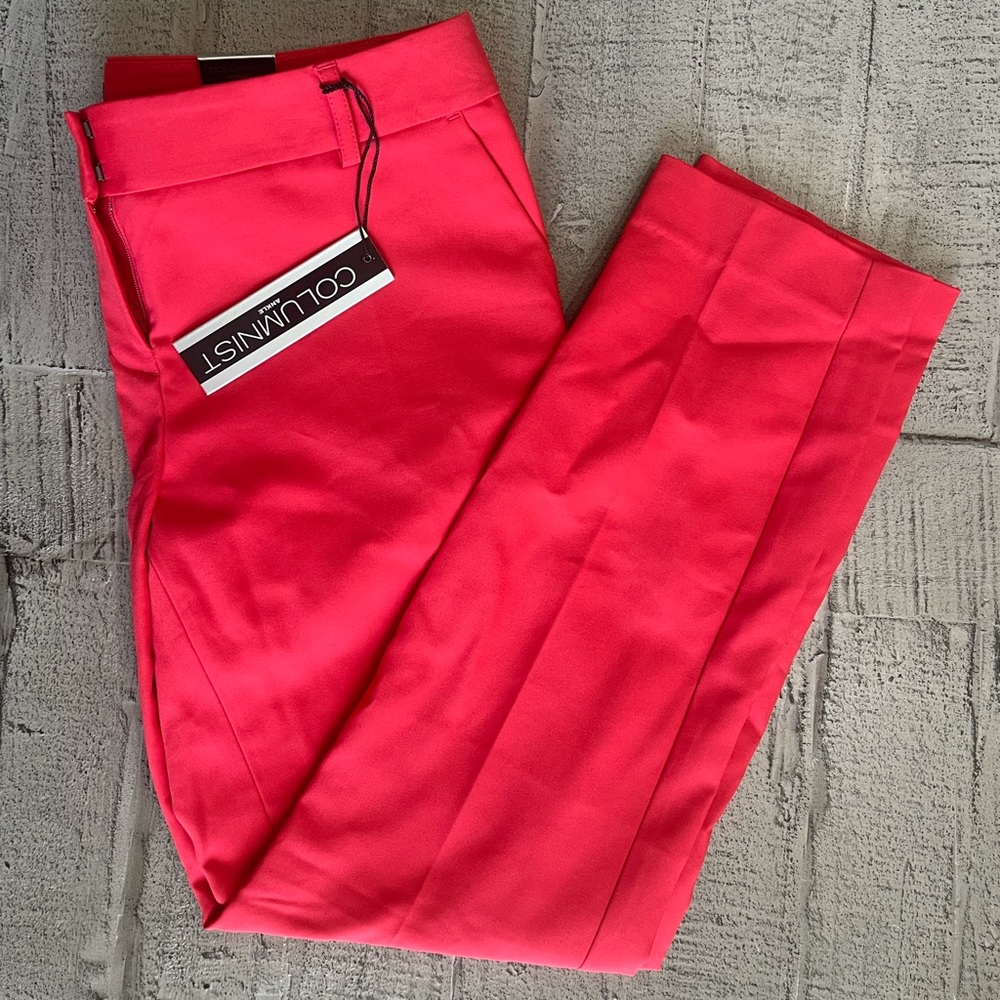 Express Columnist Ankle Pants  6R Red NWT